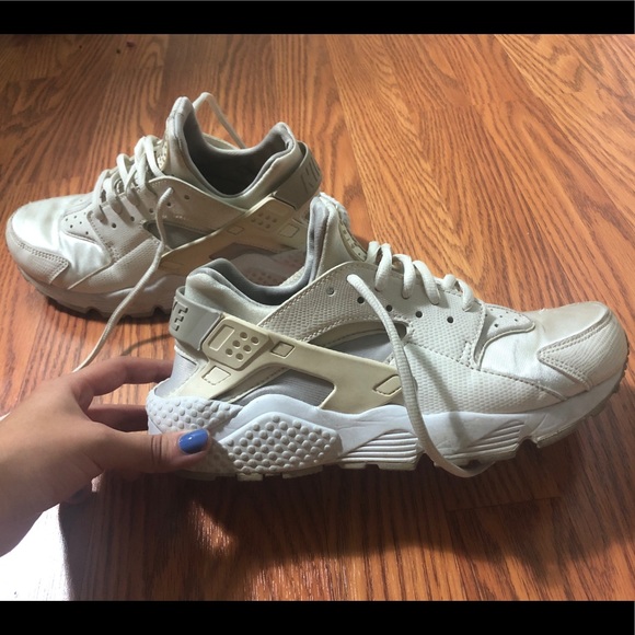 tan and white huaraches